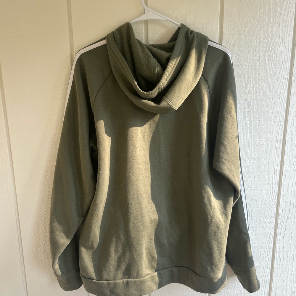 Adidas Olive Green Hoodie - Picture 2 of 3